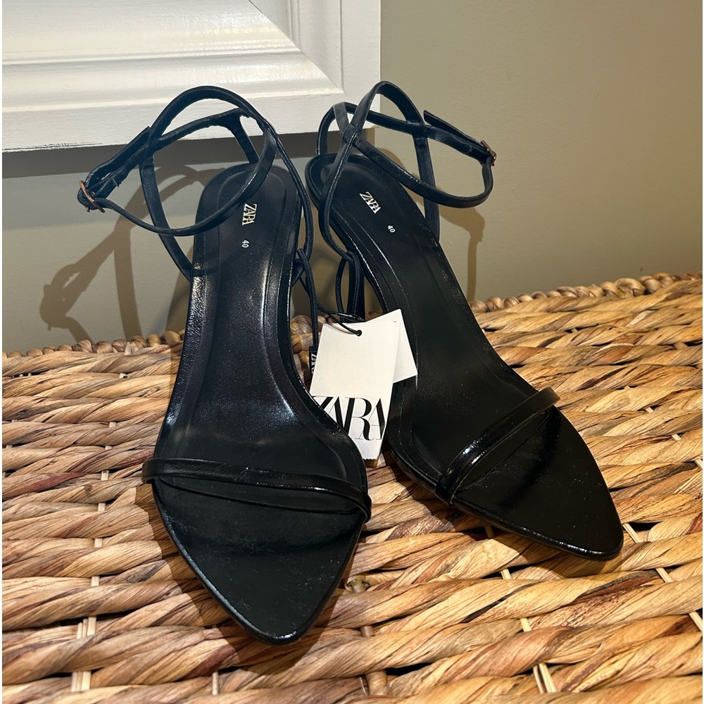 Zara Pointed Open Toe 4” Stiletto Heel